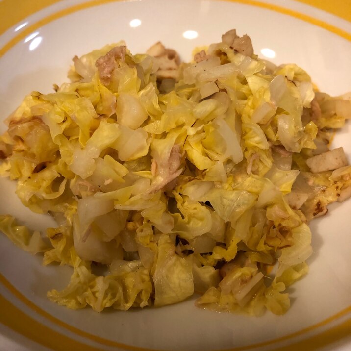 【離乳食完了期】レンジで白菜とちくわのツナ和え